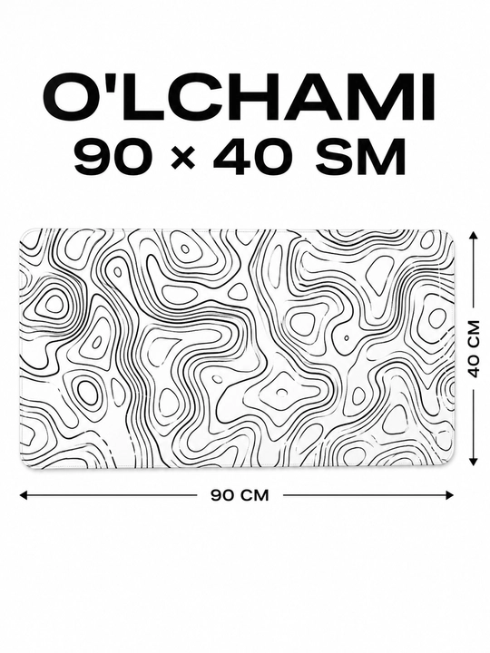 Игровой коврик 90×40 см для мышки и клавиатуры