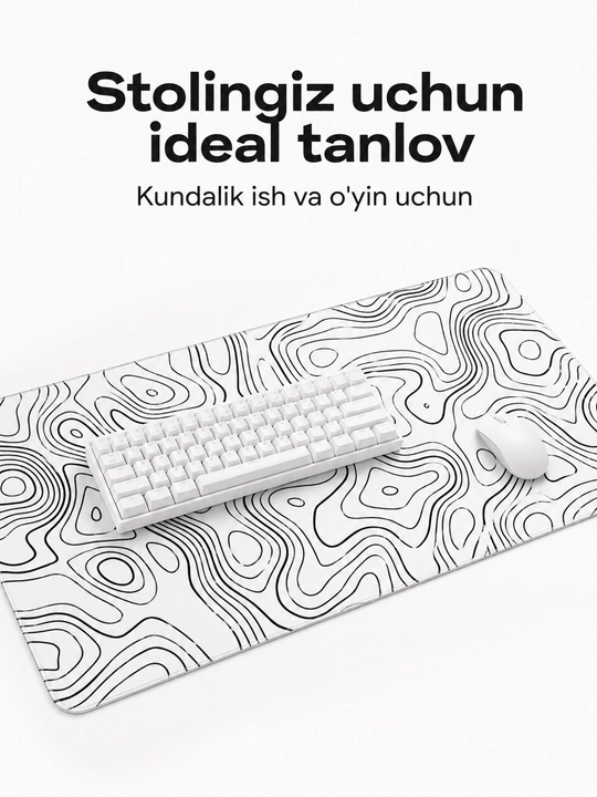 Игровой коврик 90×40 см для мышки и клавиатуры