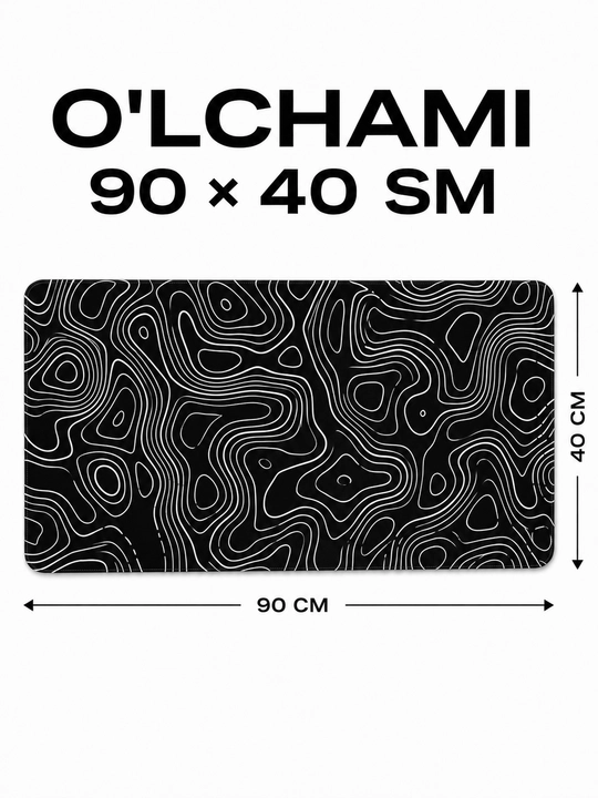 Игровой коврик 90×40 см для мышки и клавиатуры
