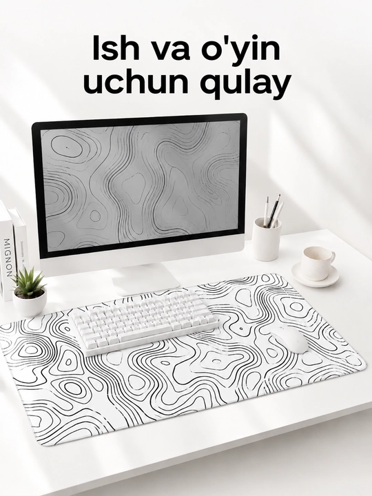Игровой коврик 90×40 см для мышки и клавиатуры