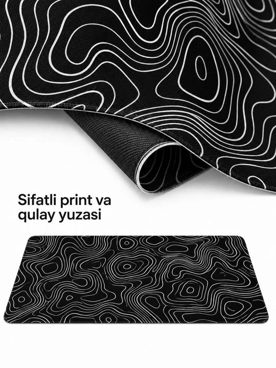 Игровой коврик 90×40 см для мышки и клавиатуры