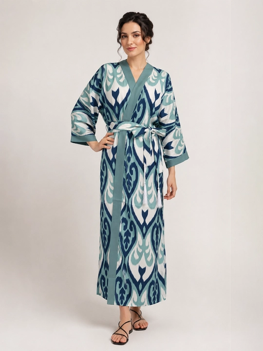 Ayollar uchun abaya, xalat, 2 tasi 1 da, lyon, milliy uslub, oversayz