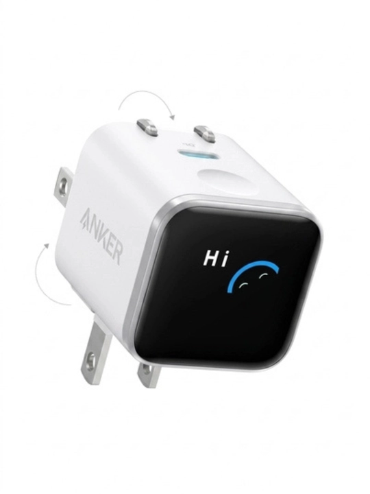 Зарядное устройство Anker Nano адаптер 45w (45 Вт, смарт-дисплей, складной на 180°) - 