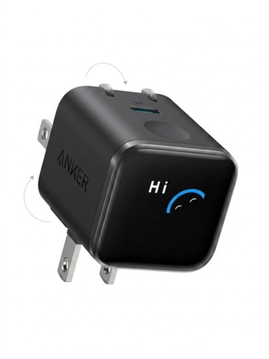 Anker Nano adapter 45w (45 Vt, aqlli displey, 180° buklanadigan)