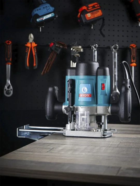 Elektr vertikal frezer Biyoti BYT-ER390 (1200 Vt, senga 8 mm, chuqurligi 60 mm)