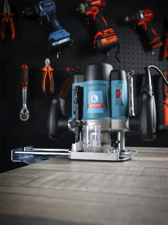 Elektr vertikal frezer Biyoti BYT-ER390 (1200 Vt, senga 8 mm, chuqurligi 60 mm)