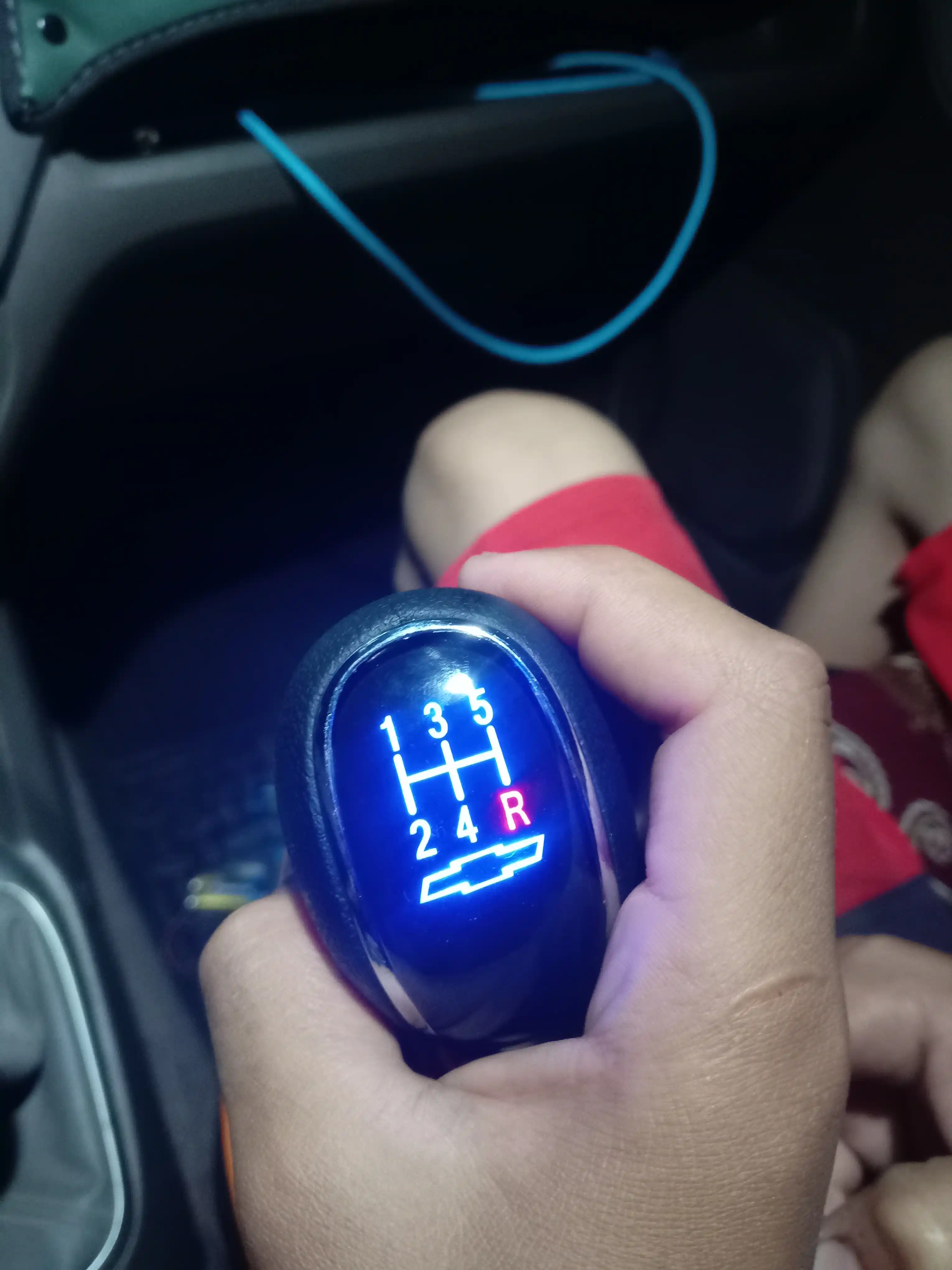 Ручка КПП с подсветкой для Chevrolet Nexia 1-2-3, Lacetti, Malibu, Captiva, Matiz Cobalt