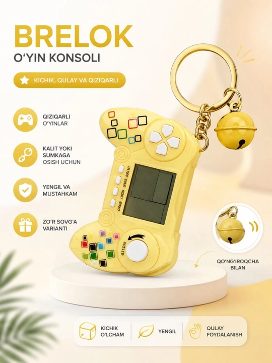 Telefon, sumka va kalitlar uchun kalit ilgich, Koreya uslubida - 