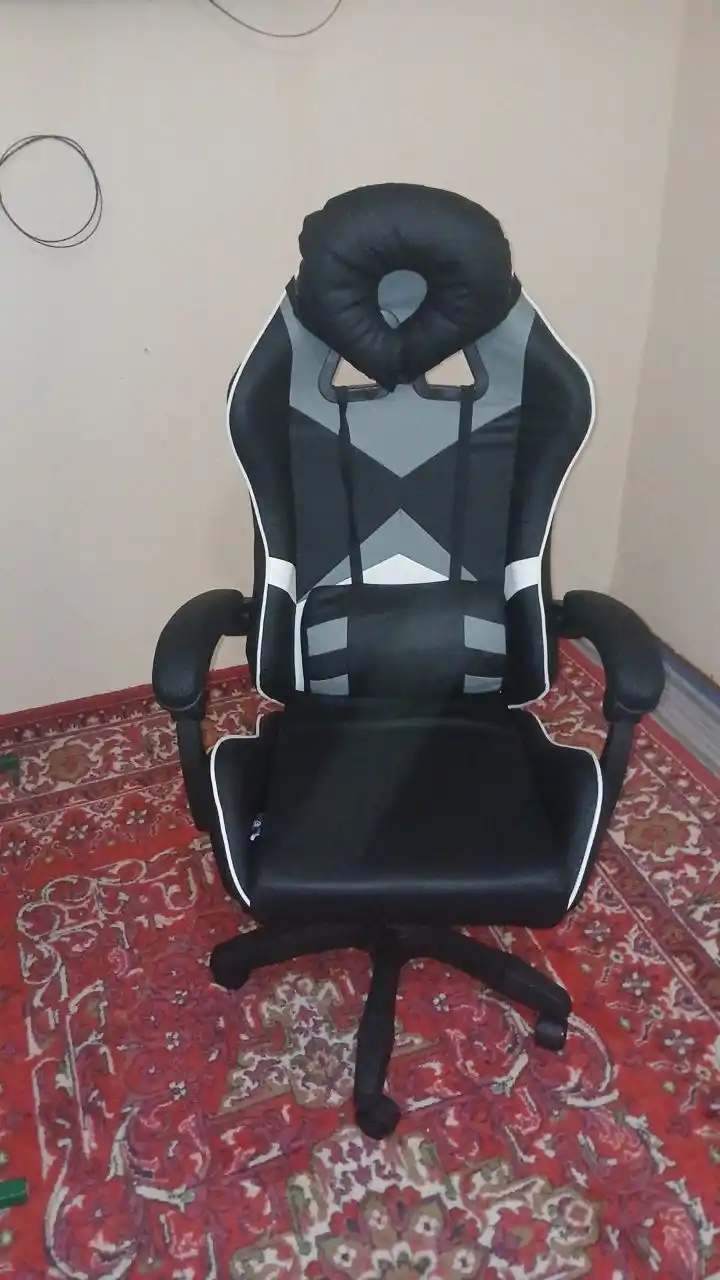 Игровое компьютерное кресло для геймеров, с подставкой для ног, офисный стул на колесиках