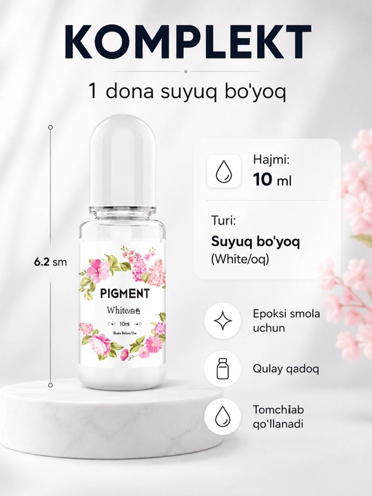 Краситель для эпоксидной смолы жидкий 10 мл, пигмент для смолы, декора, молдов и украшений