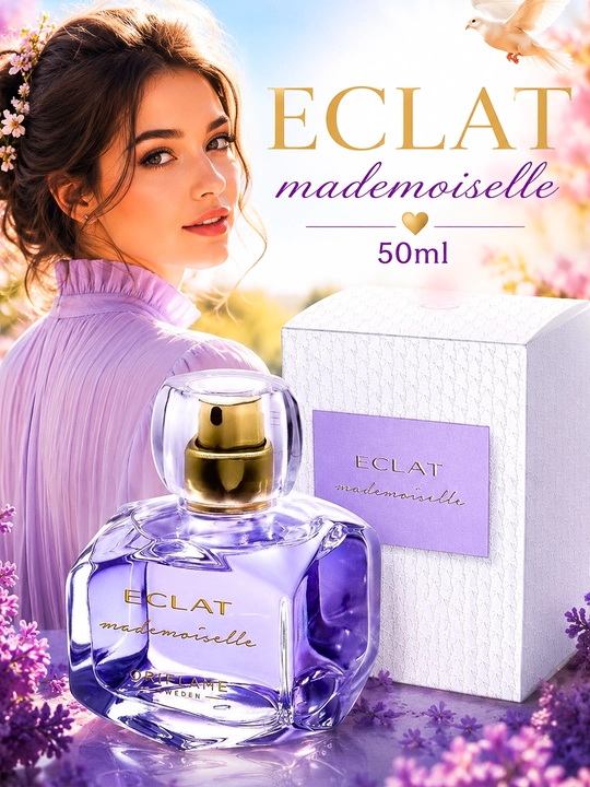 Женская туалетная вода Eclat Mademoiselle Oriflame, 50 мл — нежный и женственный аромат - 