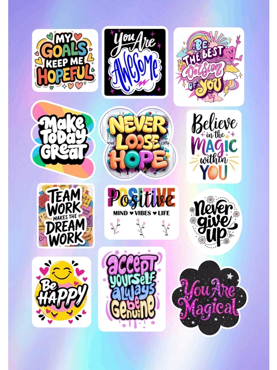 Стикеры аффирмационные Positive Vibes