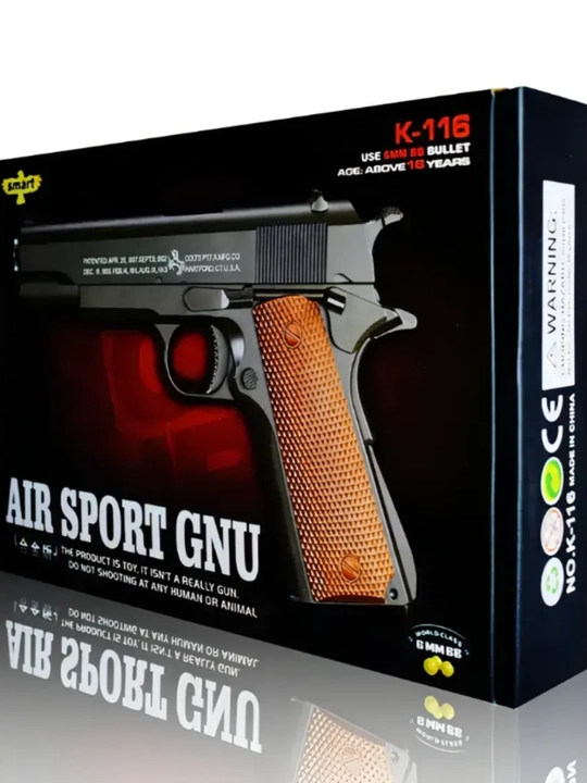 Air Sport GNU K-116 6 mm BB O'yinchoq Pistoleti – Premium To'plam