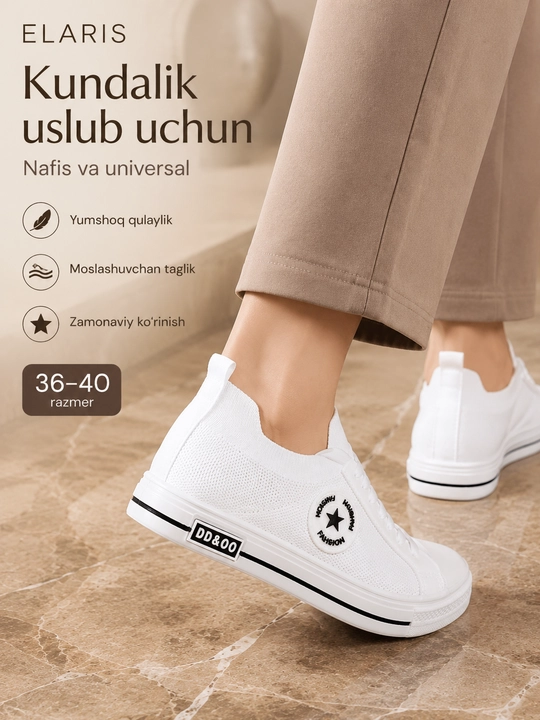 Женские кеды, весна, лето, осень, размеры 35-40