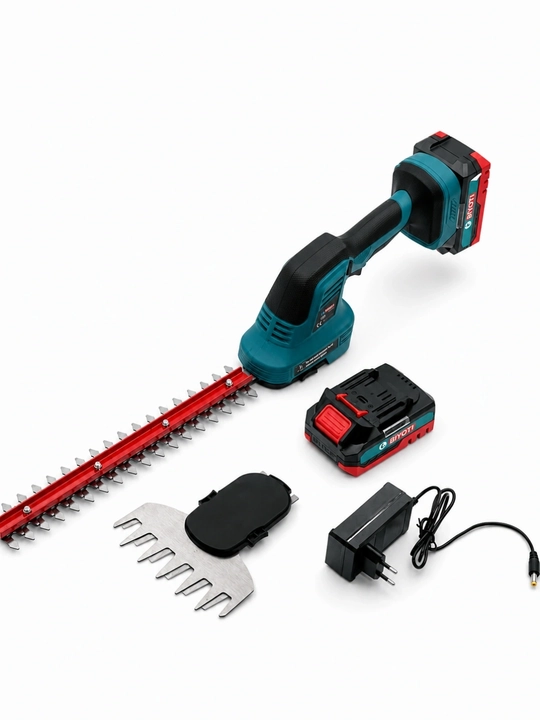 Аккумуляторный кусторез Biyoti BYT-205 2-в-1 (20V, 500W, насадки 30 см и 6 см)