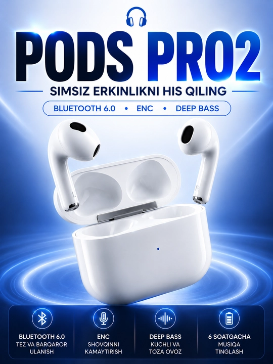 SAIYA T104 Беспроводные Наушники Bluetooth 6.0 ENC Deep Bass подс про 2 - 