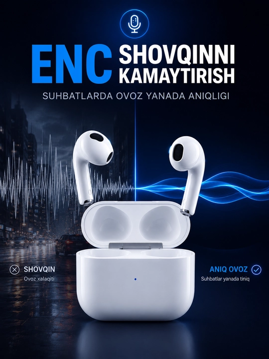 SAIYA T104 Беспроводные Наушники Bluetooth 6.0 ENC Deep Bass подс про 2