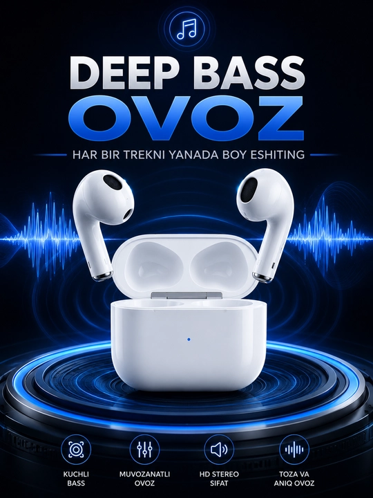 SAIYA T104 Беспроводные Наушники Bluetooth 6.0 ENC Deep Bass подс про 2