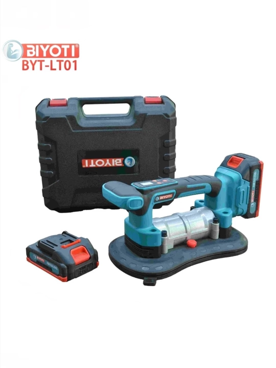Аккумуляторный вибратор для укладки плитки BIYOTI BYT-LT01 (20V, 1200W, кейс, 9 скоростей)