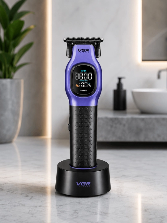Машинка для стрижки VGR V-886T с LED-дисплеем