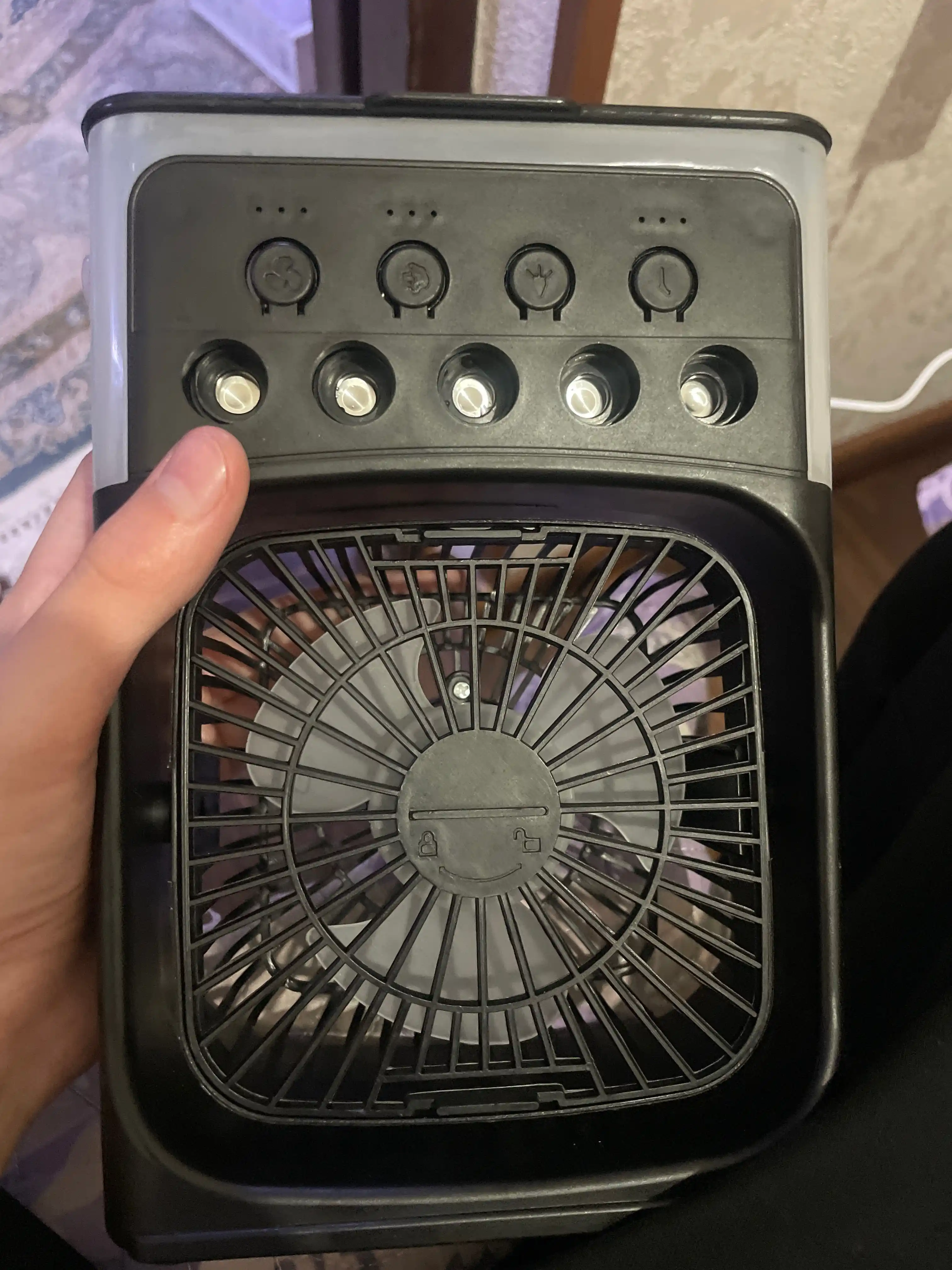 Portativ mini-konditsioner, namlagich, tozalagich va mini ventilyator, 3 tasi 1 da