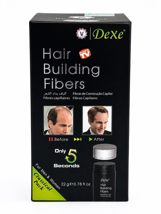 Загуститель для волос Dexe Hair Building Fibers, 22 г., Caboki