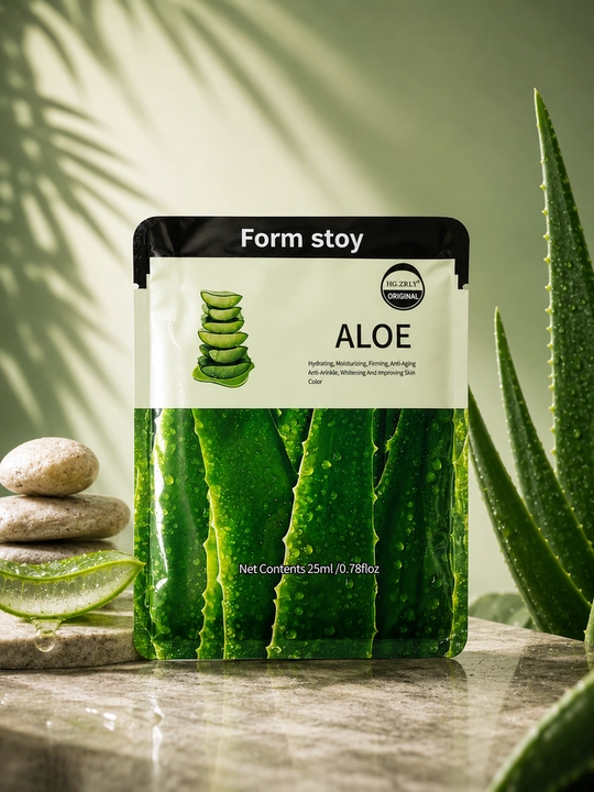 Тканевая маска для лица Form Stoy (Snail, Collagen, Collagen + Snail, Aloe, Avocado), 25мл