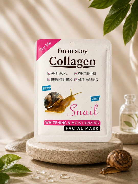 Тканевая маска для лица Form Stoy (Snail, Collagen, Collagen + Snail, Aloe, Avocado), 25мл