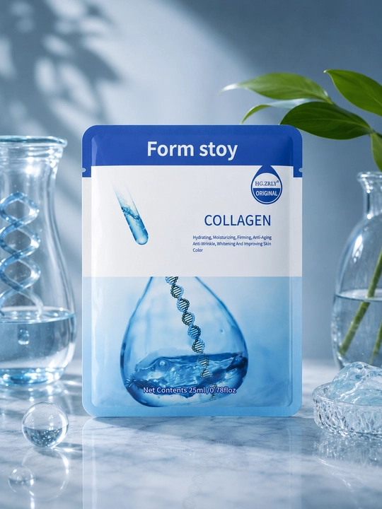 Form Stoy yuz uchun matoli niqob (Snail, Collagen, Collagen + Snail, Aloe, Avocado), 25 ml