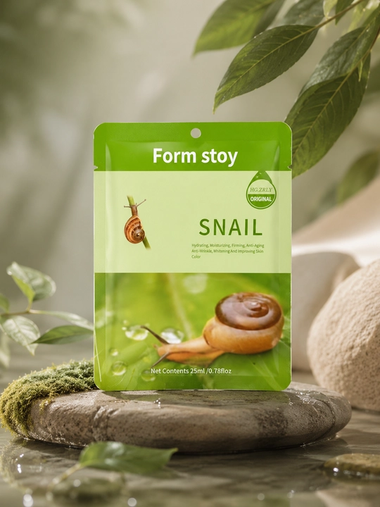 Тканевая маска для лица Form Stoy (Snail, Collagen, Collagen + Snail, Aloe, Avocado), 25мл