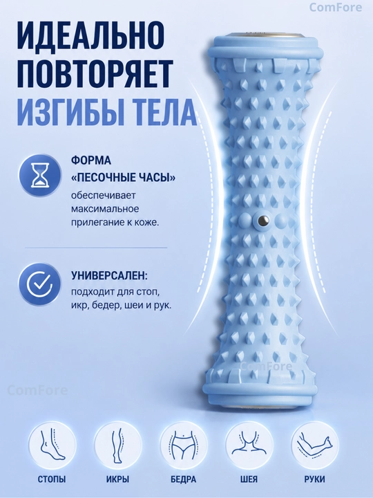 Массажер для ног, для тела, для спины, массажный валик для йоги, ролик массажёр
