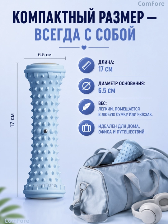 Массажер для ног, для тела, для спины, массажный валик для йоги, ролик массажёр