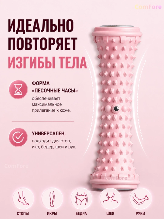 Массажер для ног, для тела, для спины, массажный валик для йоги, ролик массажёр