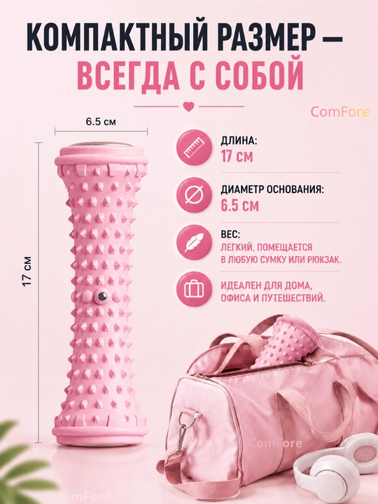 Массажер для ног, для тела, для спины, массажный валик для йоги, ролик массажёр