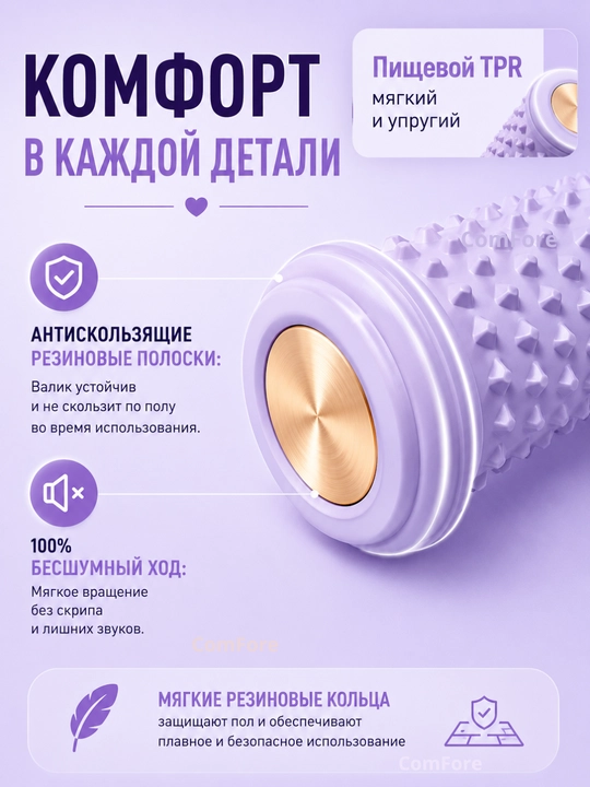 Массажер для ног, для тела, для спины, массажный валик для йоги, ролик массажёр