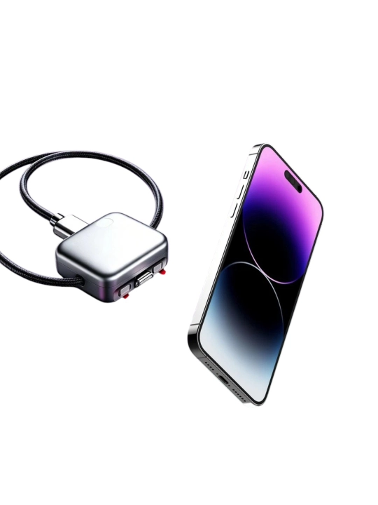 Magnitli adapter USB Type-C AI Smart himoya tezkor quvvatlash 140Vt 5A metall