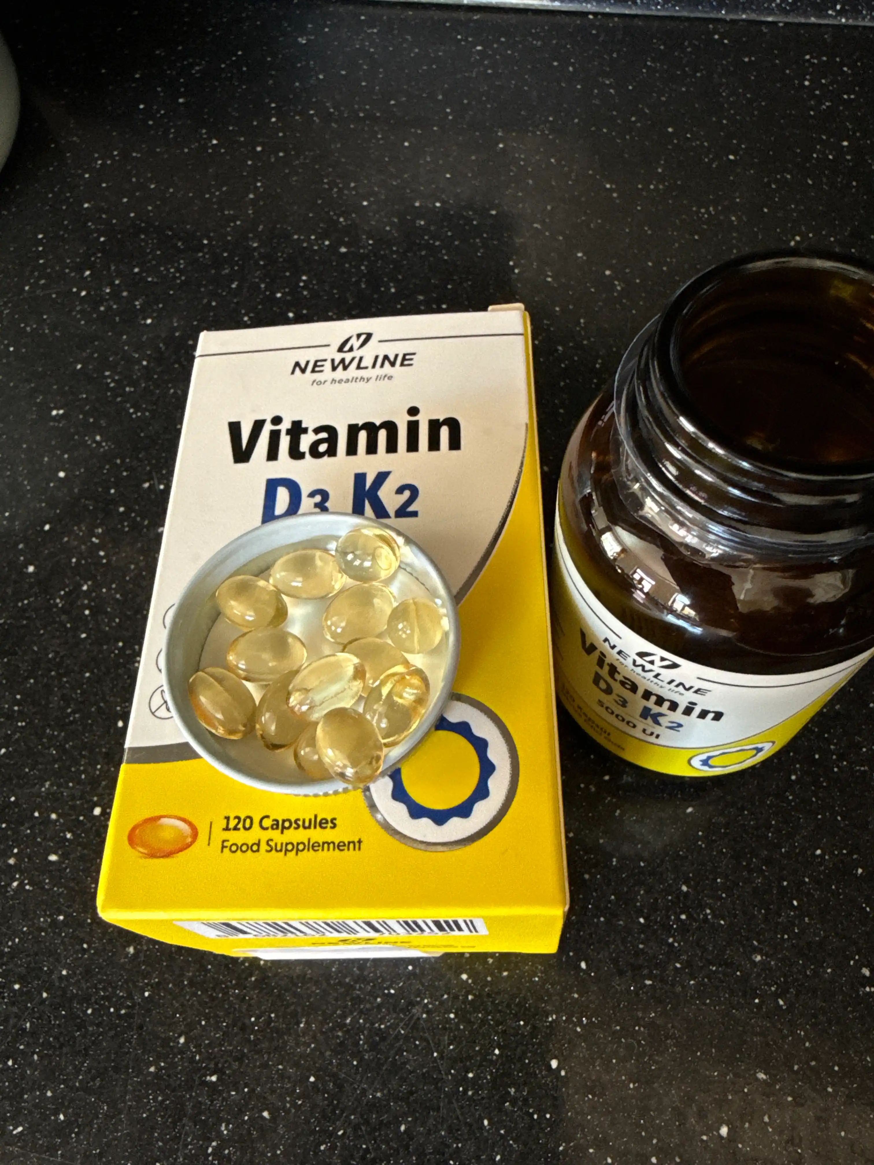 Newline Vitamin D3 K2 5000 iu, 120 kapsula