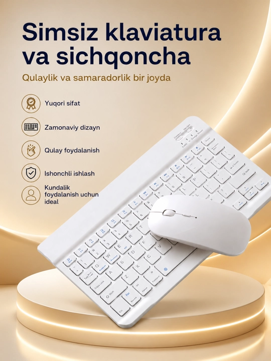 Беспроводной комплект клавиатуры и мыши 2.4GHz USB Wireless Keyboard & Mouse Combo - 