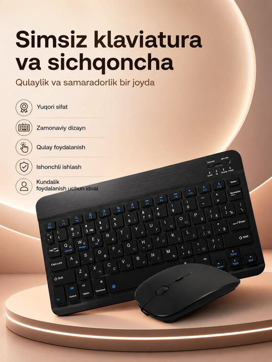 Беспроводной комплект клавиатуры и мыши 2.4GHz USB Wireless Keyboard & Mouse Combo - 
