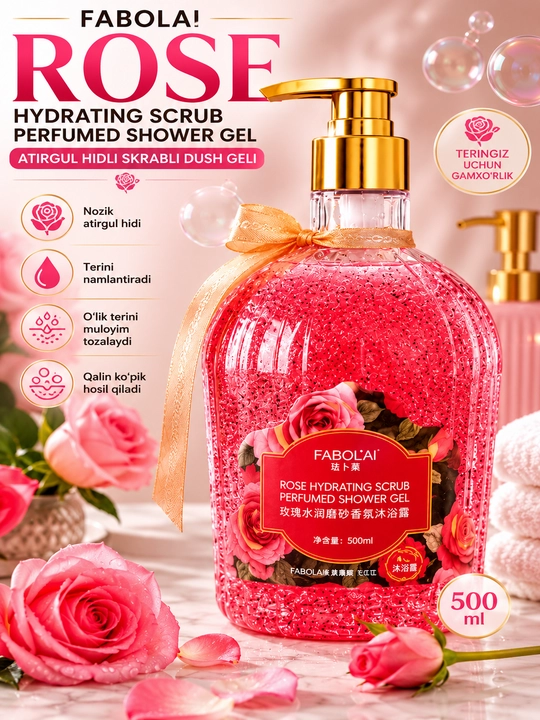 FABOL’AI xushbo‘y dush geli, kundalik foydalanish uchun, 500 ml - 