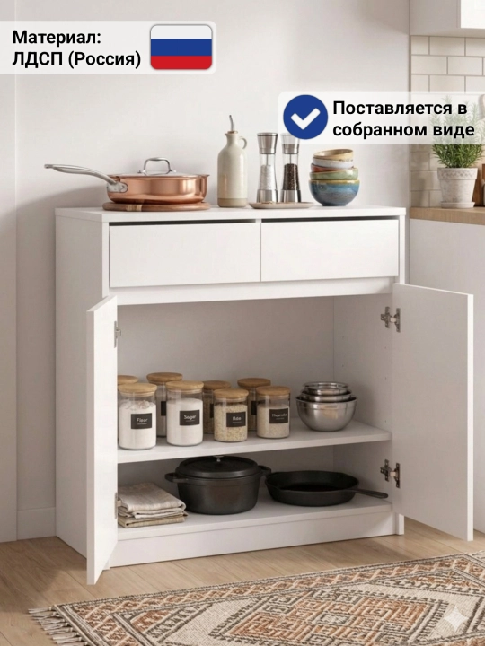 Karma 80 - CH30 - 90x80x30 sm, Oshxona komodi yig'ilgan holda, Rossiya LDSP