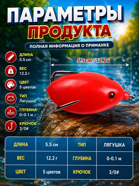 Лягушка-незацепляйка, крючок-лягушка для ловли щуки