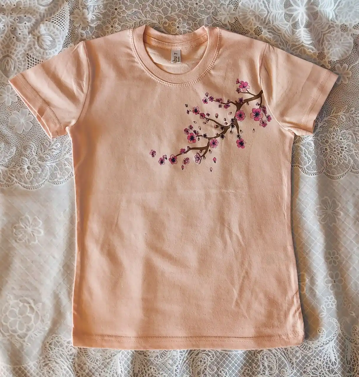 Футболка SAKURA для девочек, 100% хлопок