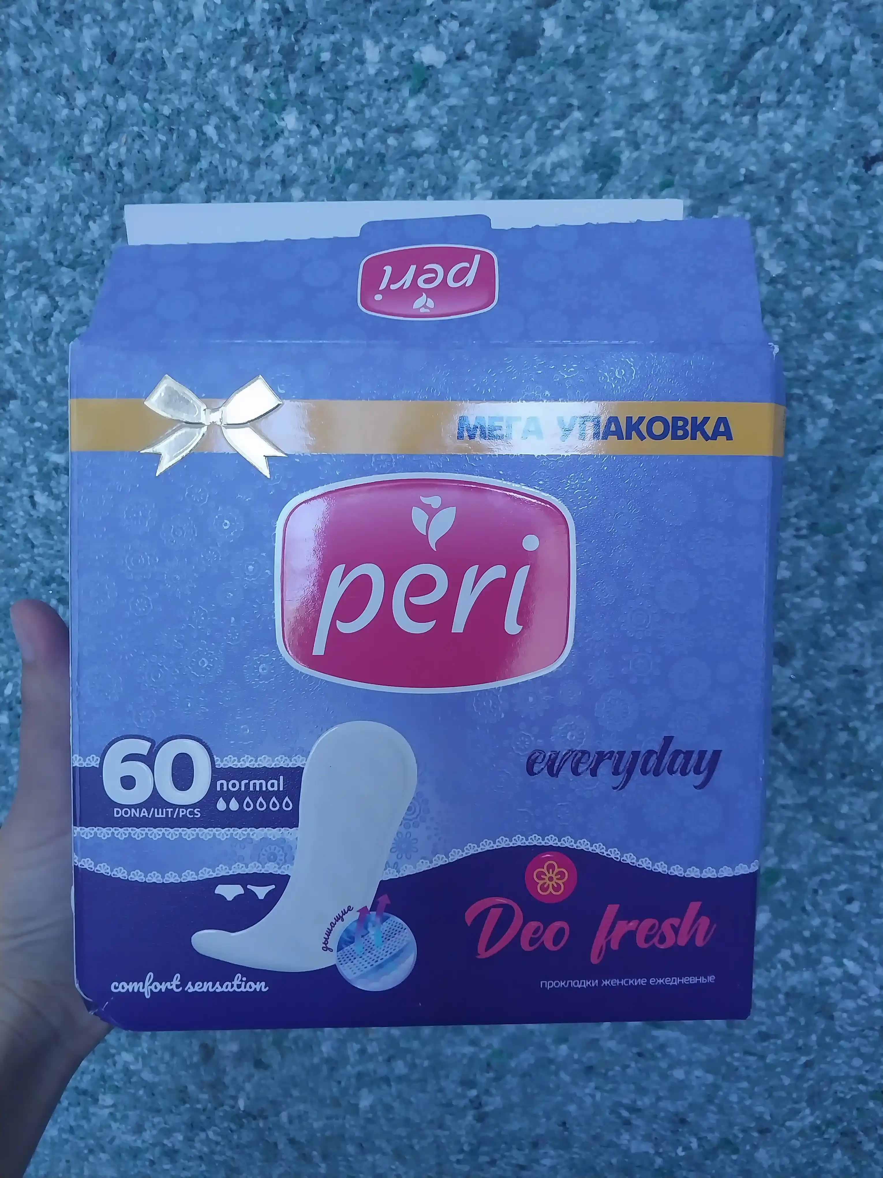 Ayollar kundalik prokladkalar Peri Deo, 60 dona