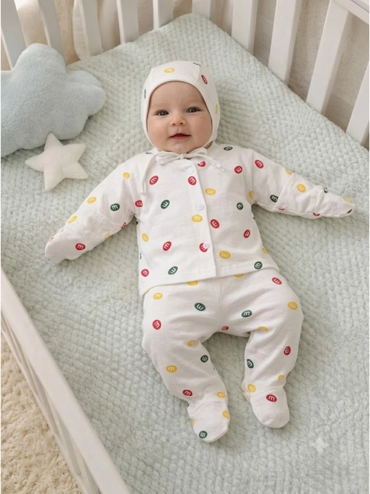Набор из 4 детской одежды материала, Supreme для малышей, 0-3 мес, 100% мягкий хлопок