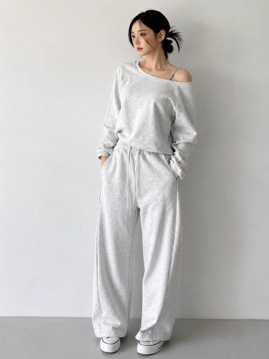 Ayollar kiyimi, yozgi sport shimlari, oversize shimlar, ko‘cha uslubidagi keng shimlar