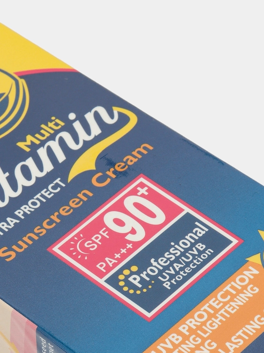 Quyoshdan himoyalovchi krem SUN EXPERT, Multi Vitamin SPF 90 PA++, E vitamini bilan, 130 ml