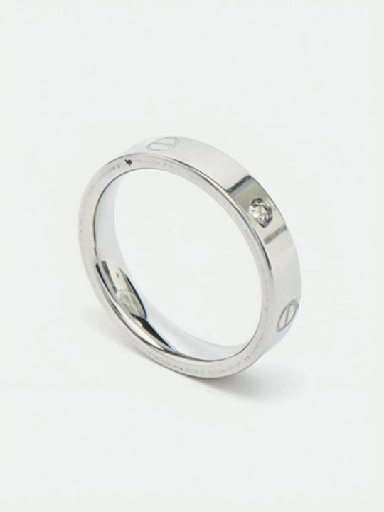 Ayollar va qizlar uchun Cartier Stainless Steel, toshli va toshsiz uzuklar, sovg'a uchun - 