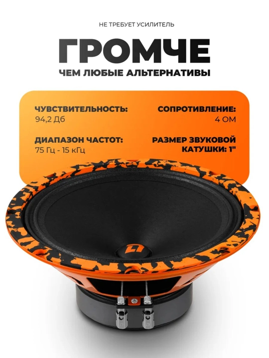 Динамики автомобильные от компании DL AUDIO 20 см