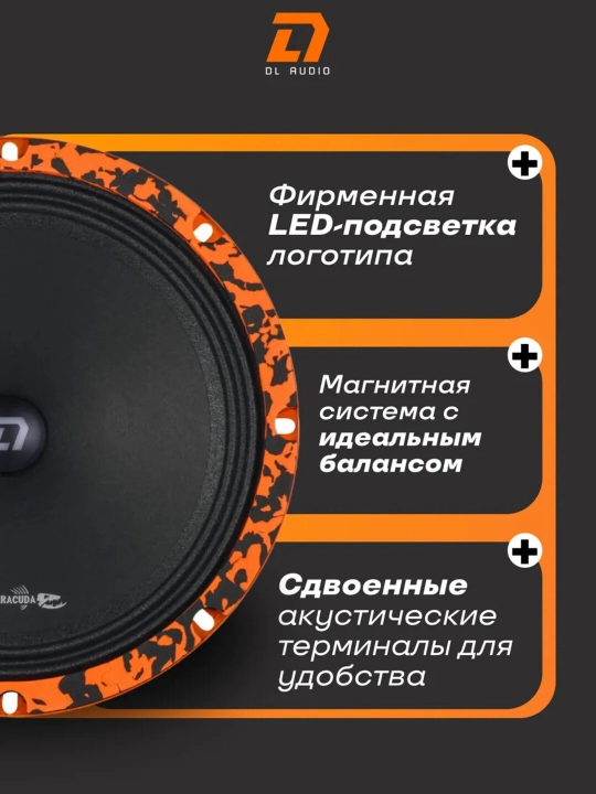 Динамики автомобильные от компании DL AUDIO 20 см